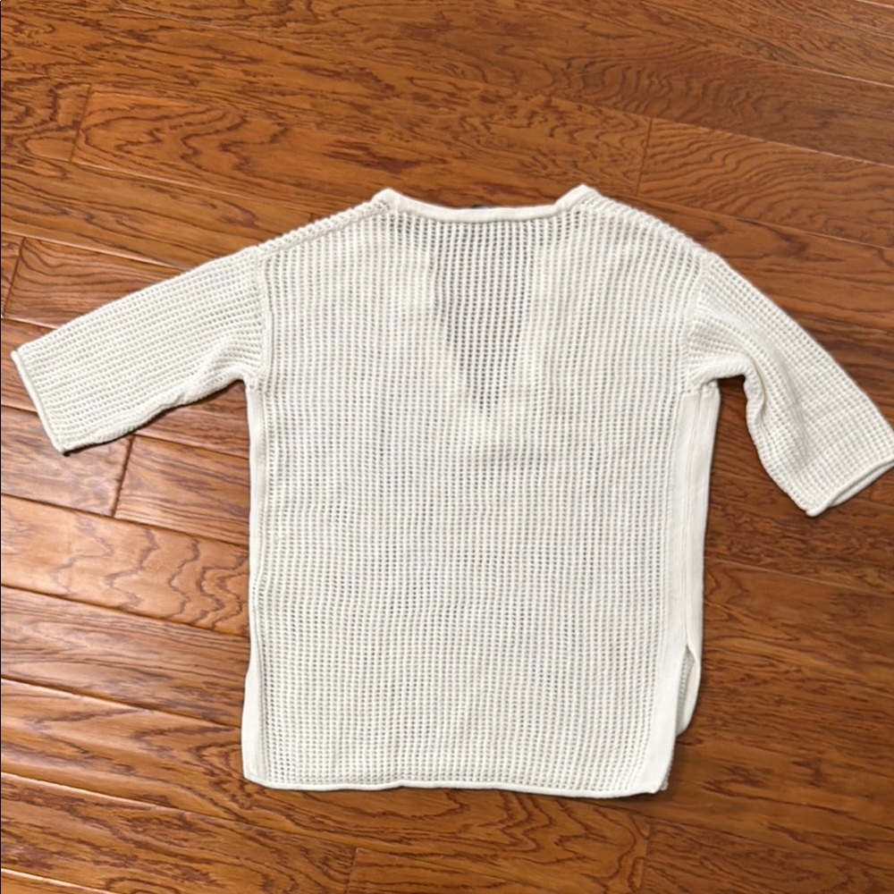 White Ribbed crochet top - Picture 5 of 5